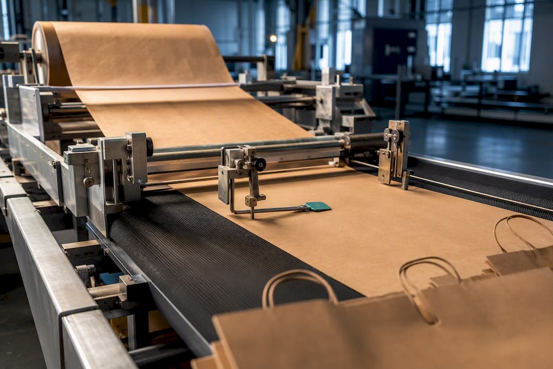 Domestic paper bag production line