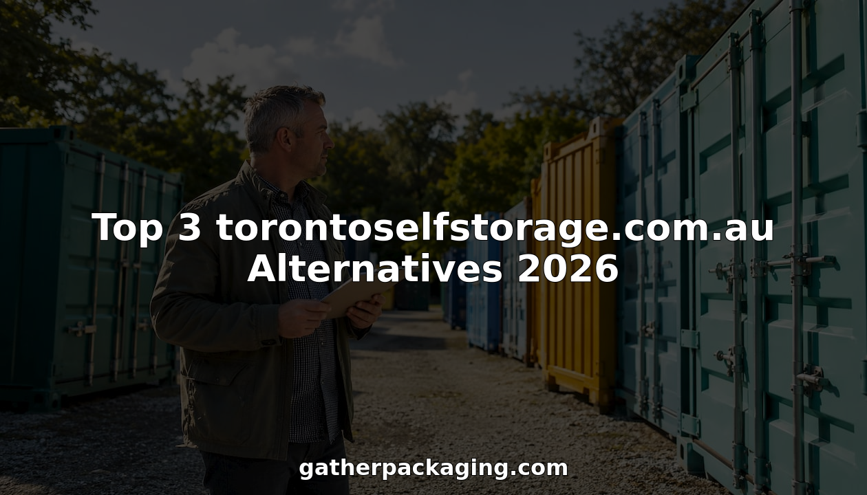 Man comparing self-storage units inside facility