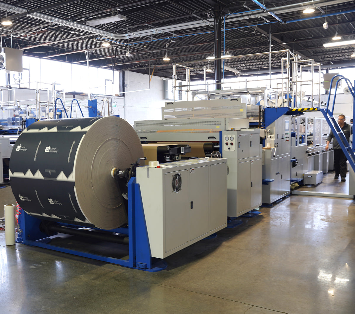 Converting Packaging Machine Domestic Paper Shopping Bags Manufacturer | Gather Packaging ...